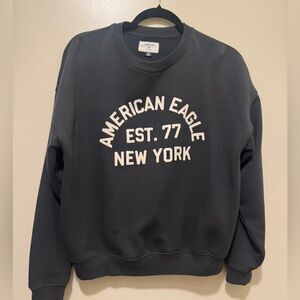 American Eagle Outfitters Women’s Dark Gray Crewneck Sweatshirt